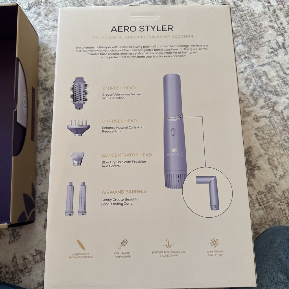 SUTRA AERO Styler, New in Box, Purple - Picture 2 of 9